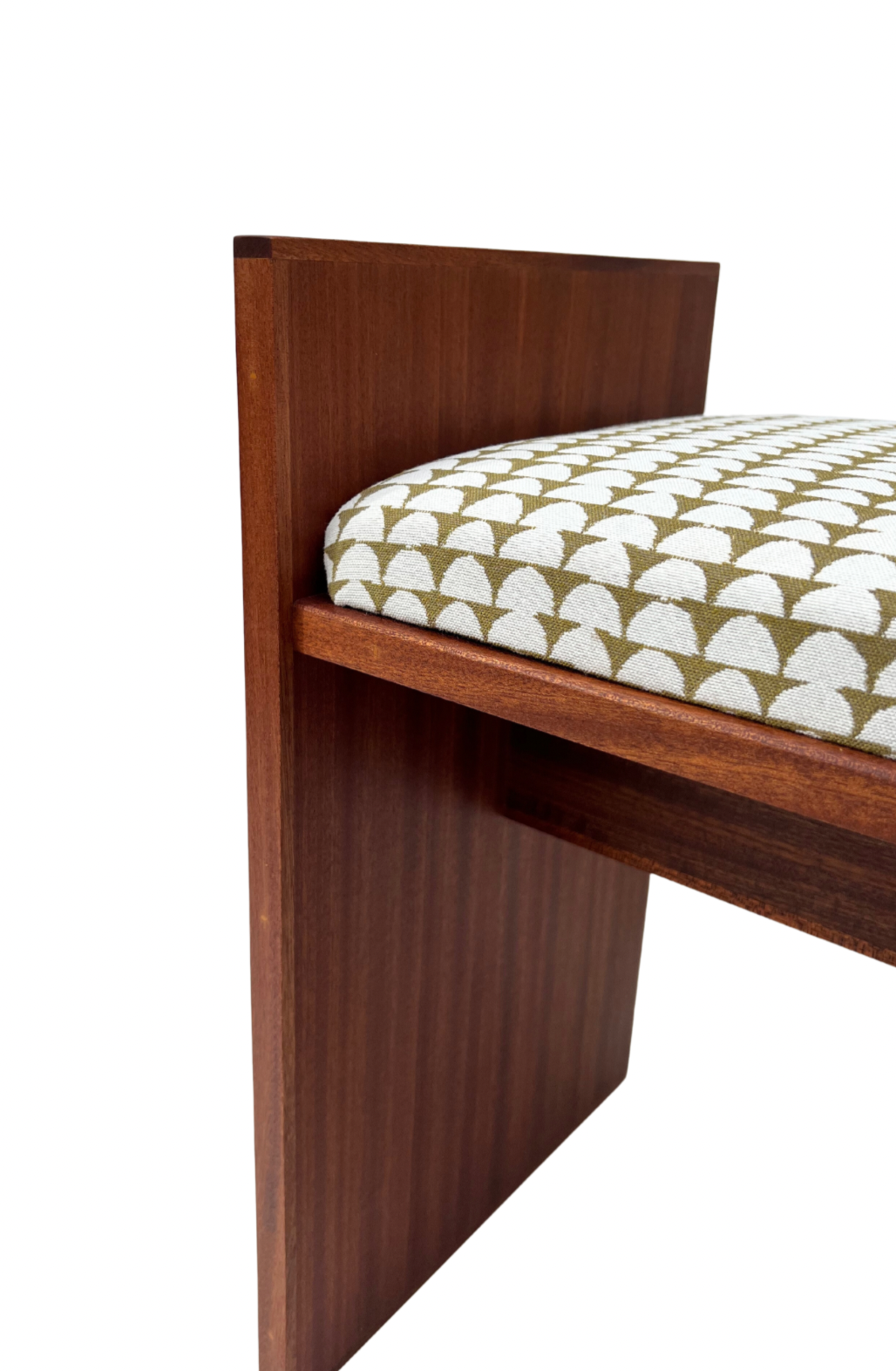 Mid-Century Modern Upholstered Bench